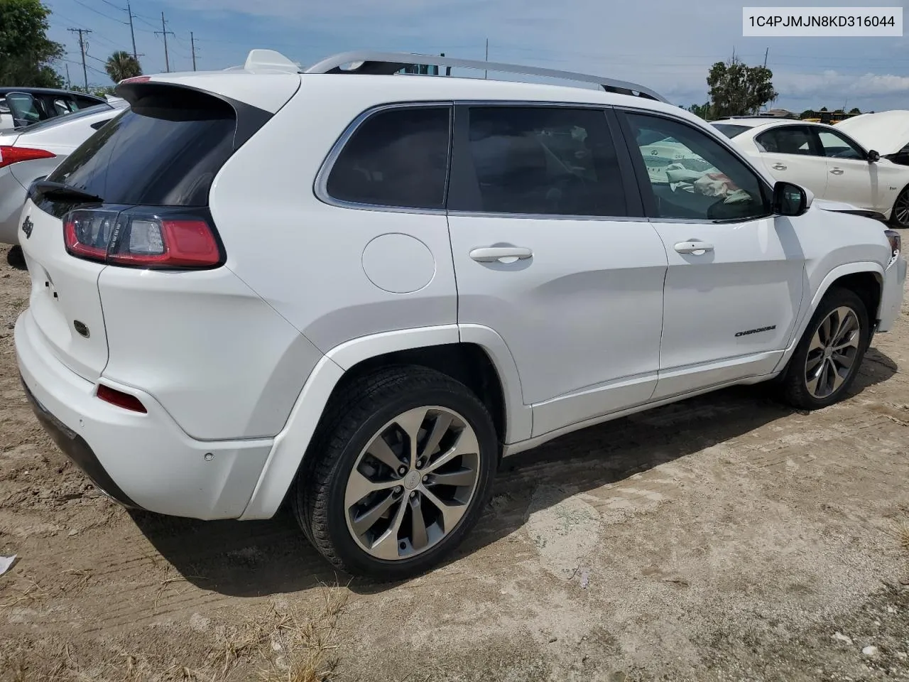 2019 Jeep Cherokee Overland VIN: 1C4PJMJN8KD316044 Lot: 71133294