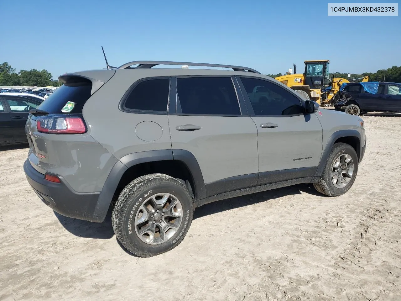 2019 Jeep Cherokee Trailhawk VIN: 1C4PJMBX3KD432378 Lot: 72047564