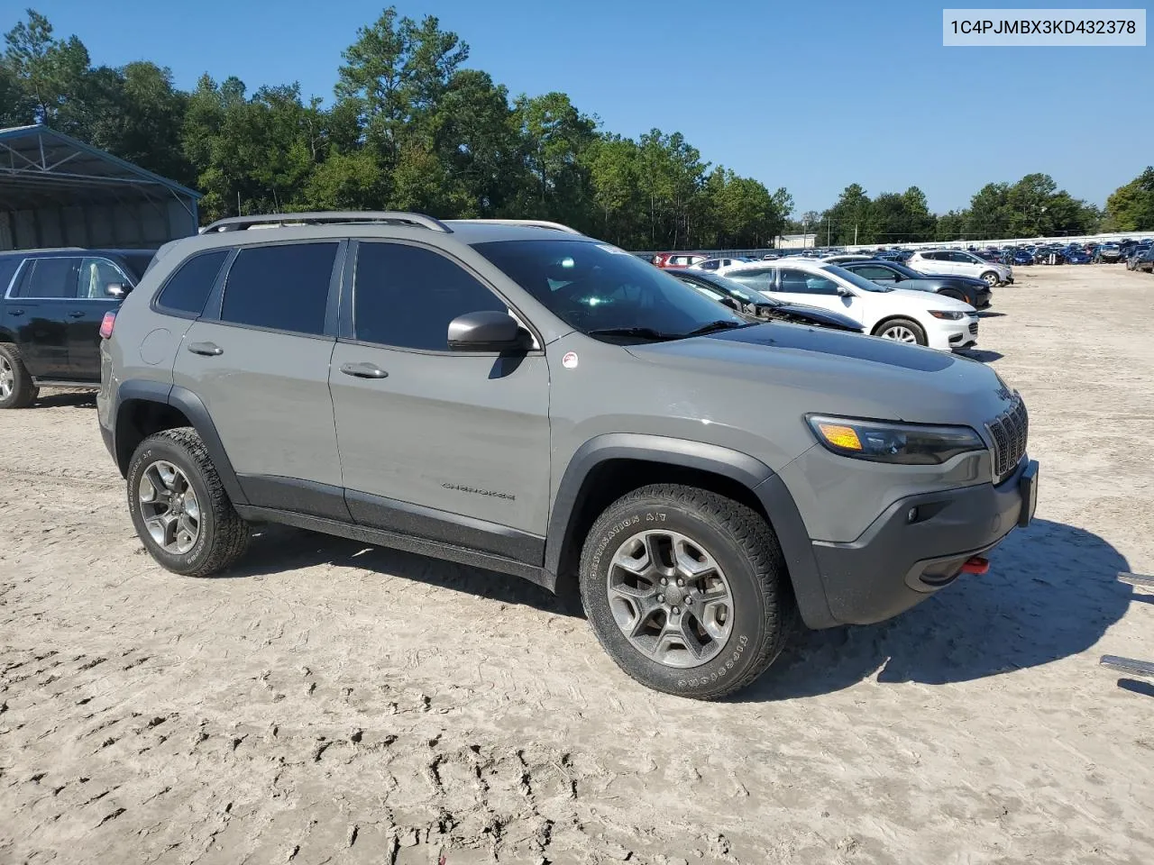 2019 Jeep Cherokee Trailhawk VIN: 1C4PJMBX3KD432378 Lot: 72047564