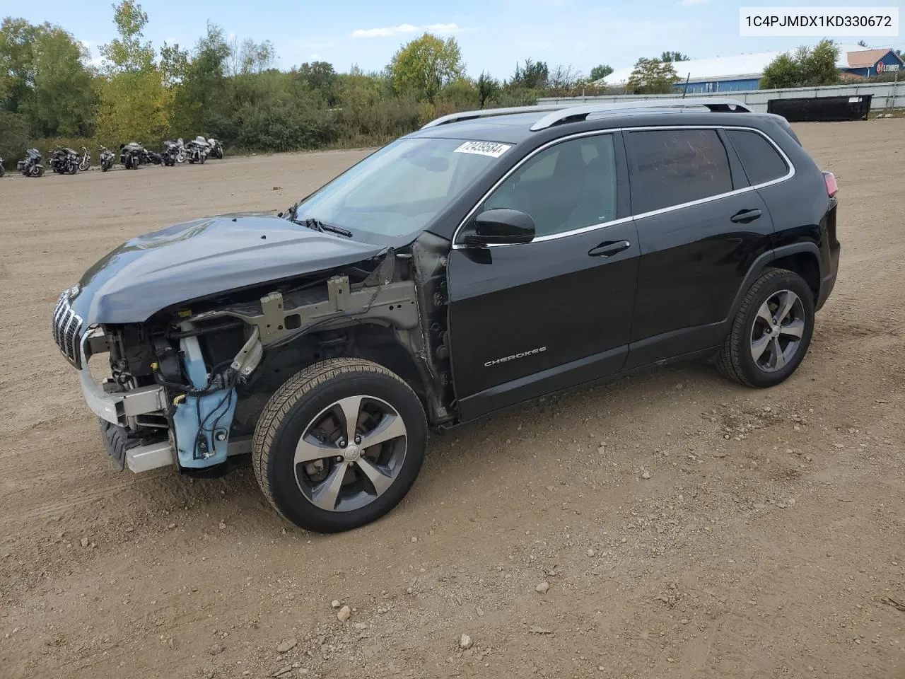 2019 Jeep Cherokee Limited VIN: 1C4PJMDX1KD330672 Lot: 72439584