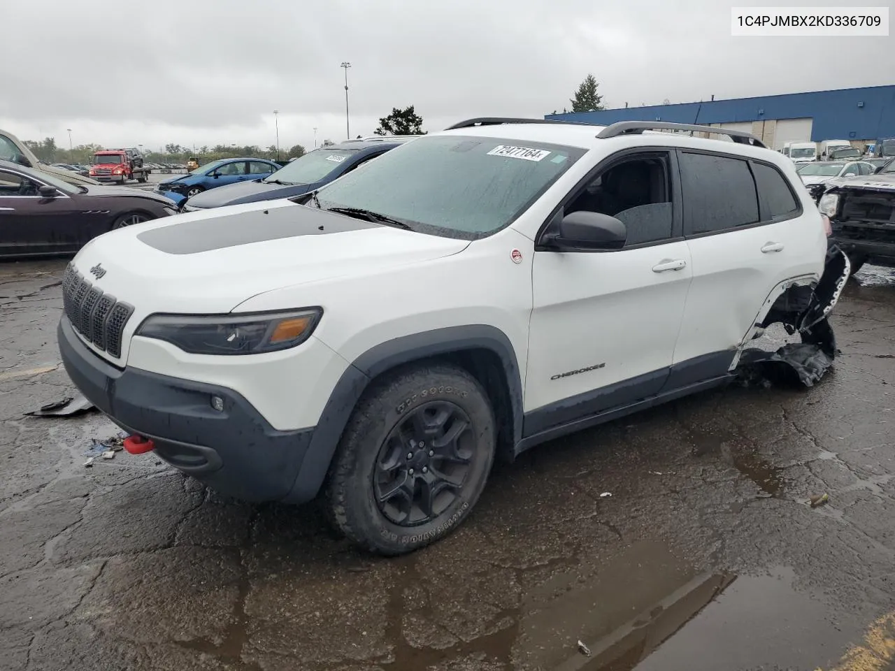 2019 Jeep Cherokee Trailhawk VIN: 1C4PJMBX2KD336709 Lot: 72477164