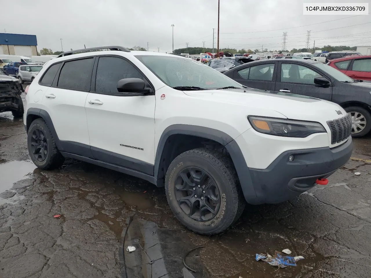 2019 Jeep Cherokee Trailhawk VIN: 1C4PJMBX2KD336709 Lot: 72477164