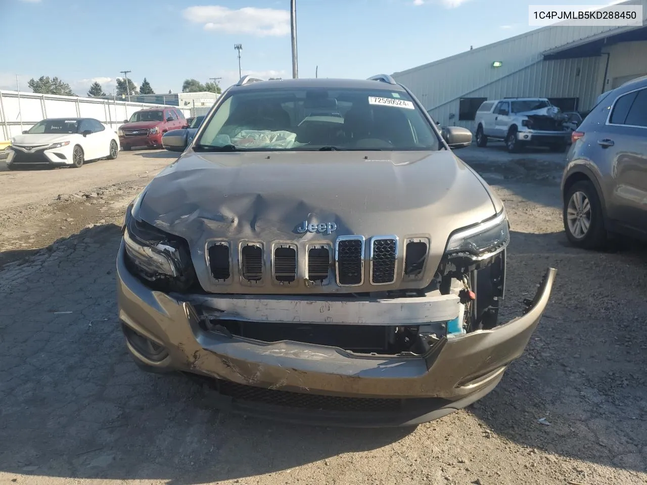 2019 Jeep Cherokee Latitude Plus VIN: 1C4PJMLB5KD288450 Lot: 72590524