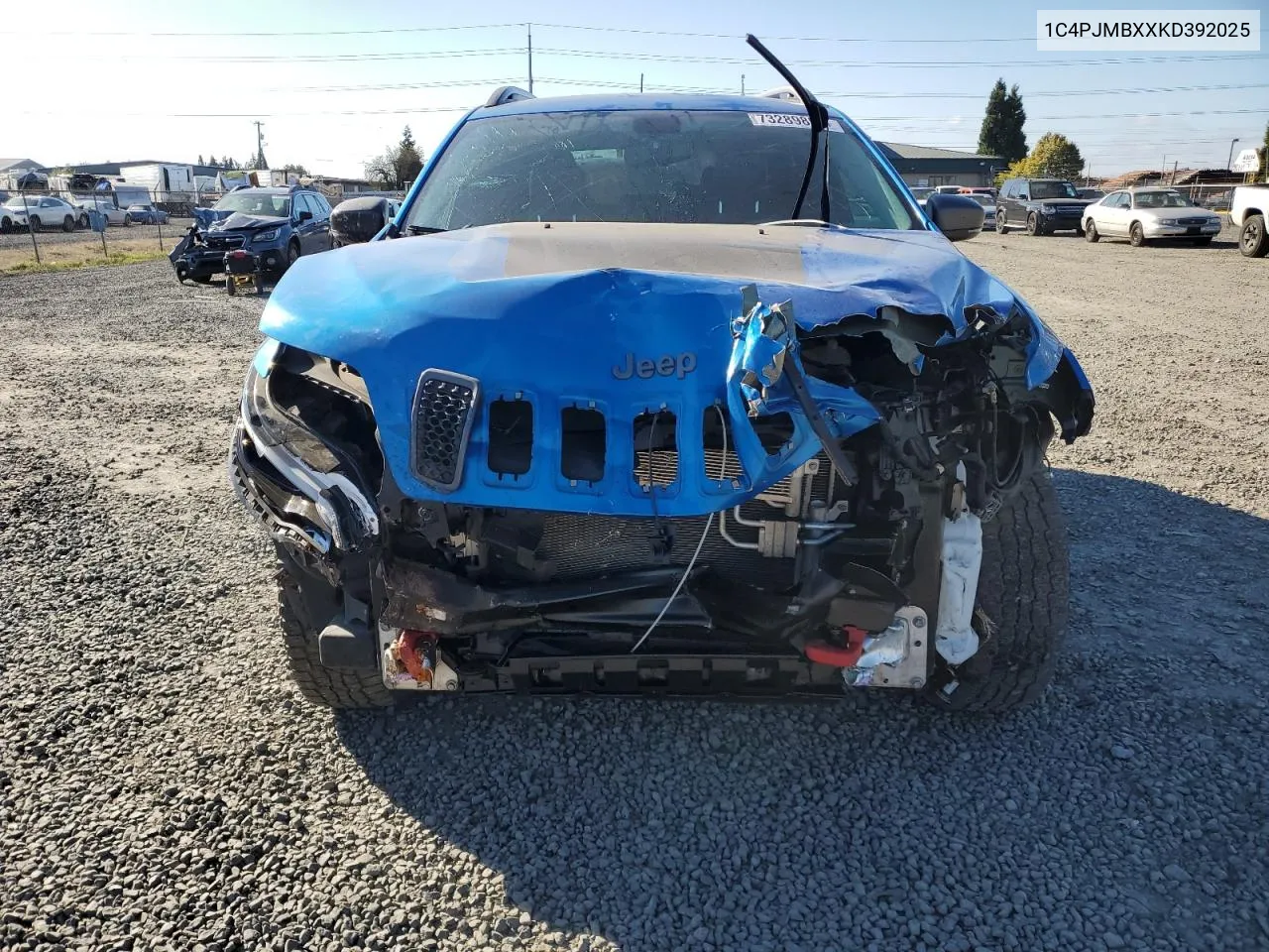 2019 Jeep Cherokee Trailhawk VIN: 1C4PJMBXXKD392025 Lot: 73289804