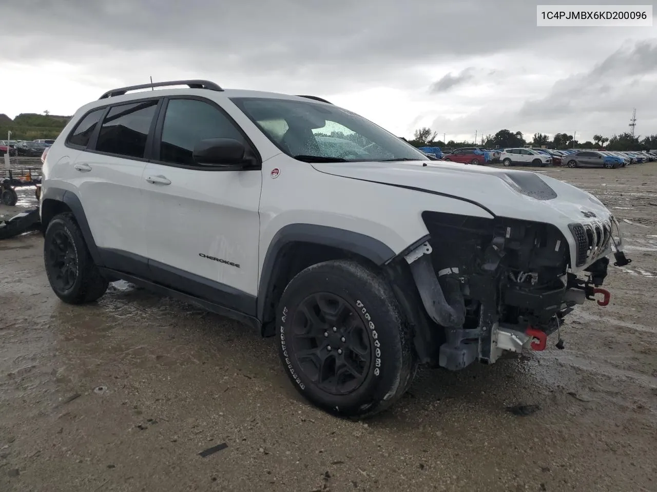 2019 Jeep Cherokee Trailhawk VIN: 1C4PJMBX6KD200096 Lot: 73291634