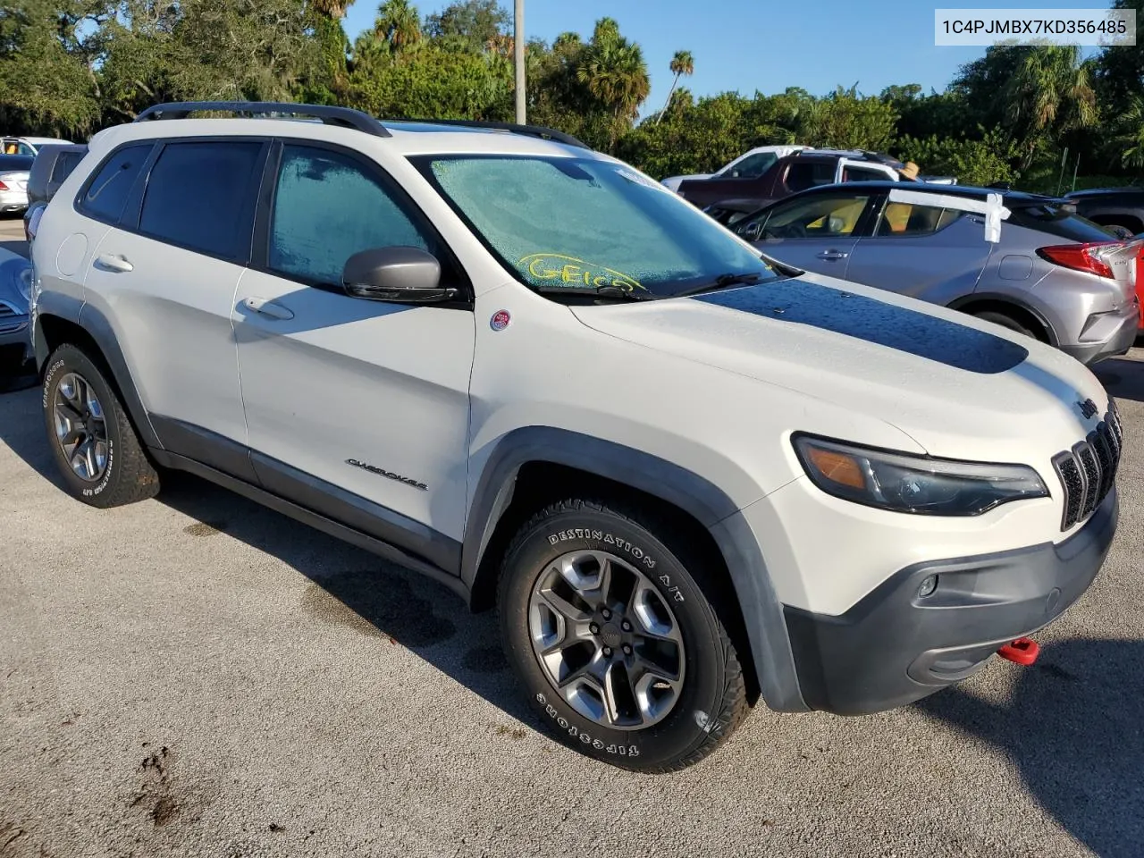 2019 Jeep Cherokee Trailhawk VIN: 1C4PJMBX7KD356485 Lot: 74392694