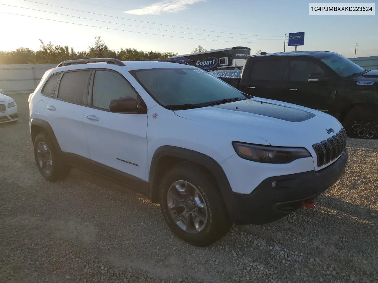 2019 Jeep Cherokee Trailhawk VIN: 1C4PJMBXXKD223624 Lot: 74419214