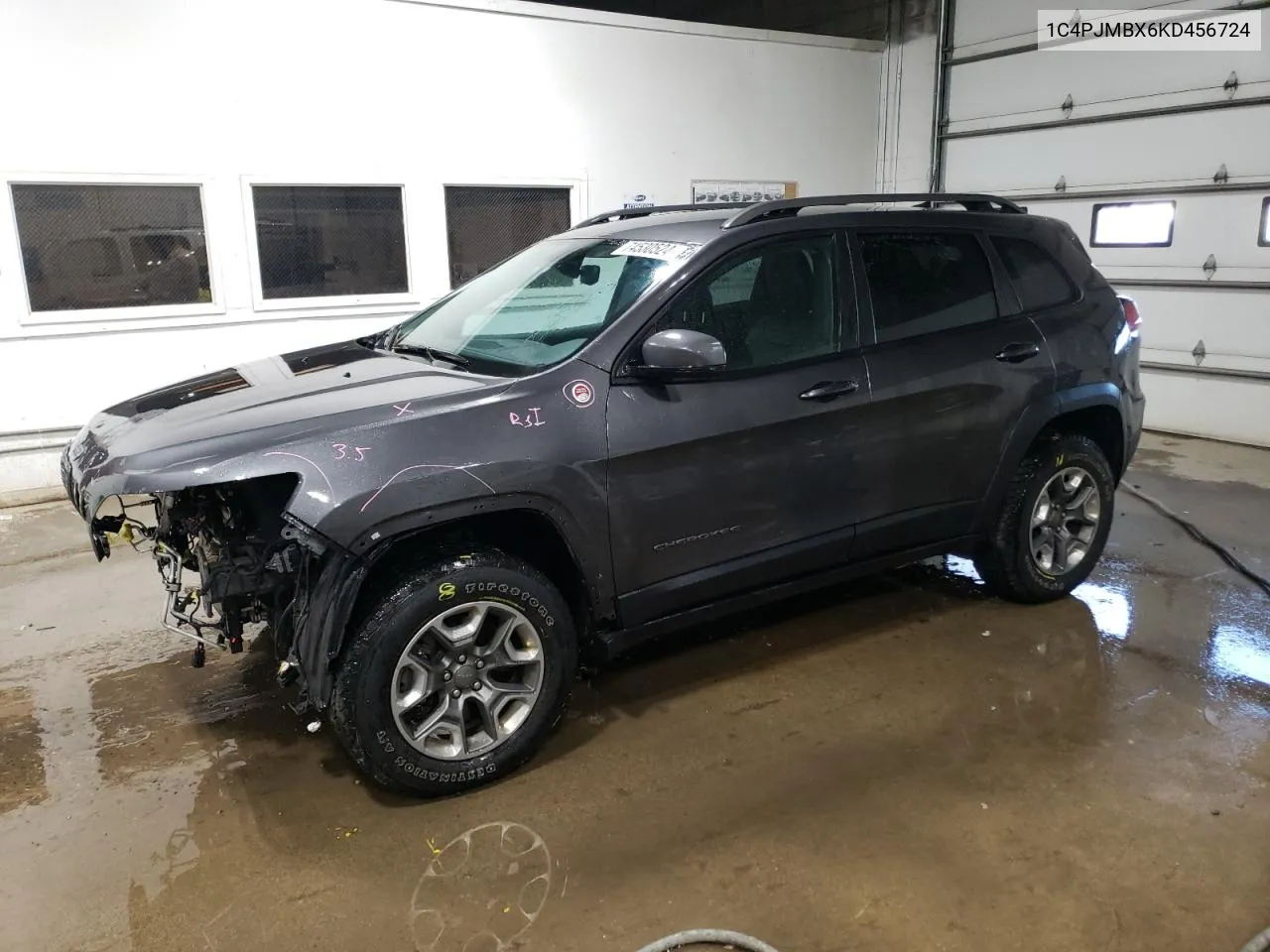 2019 Jeep Cherokee Trailhawk VIN: 1C4PJMBX6KD456724 Lot: 74530524