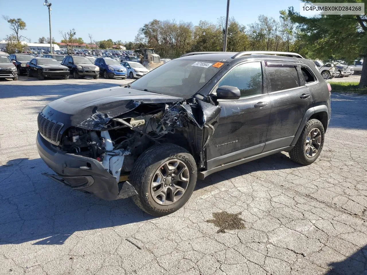 2019 Jeep Cherokee Trailhawk VIN: 1C4PJMBX0KD284268 Lot: 74718564