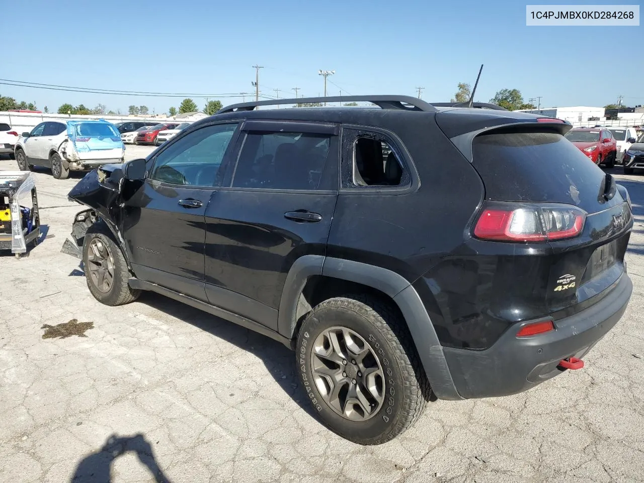 2019 Jeep Cherokee Trailhawk VIN: 1C4PJMBX0KD284268 Lot: 74718564