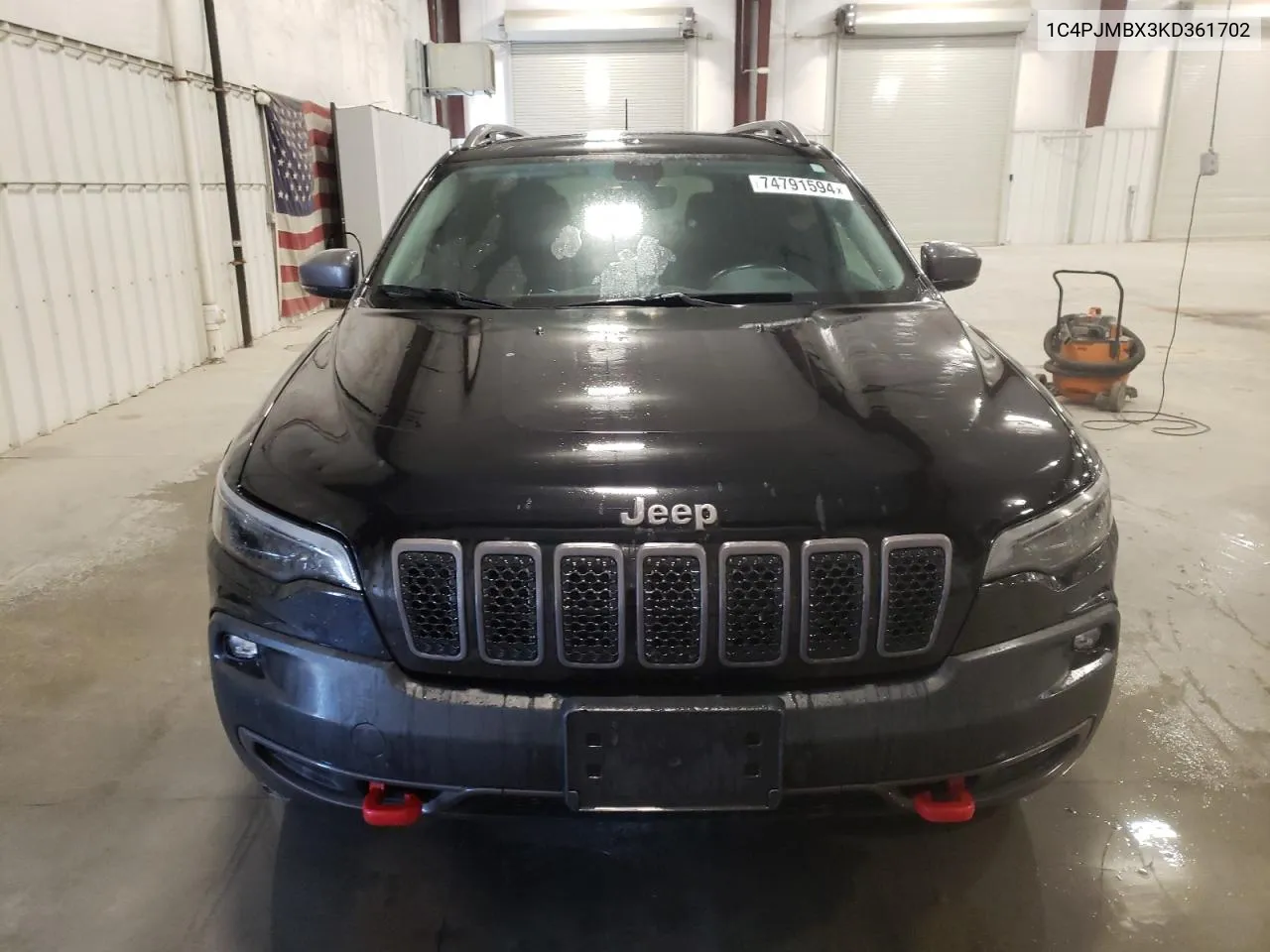 2019 Jeep Cherokee Trailhawk VIN: 1C4PJMBX3KD361702 Lot: 74791594