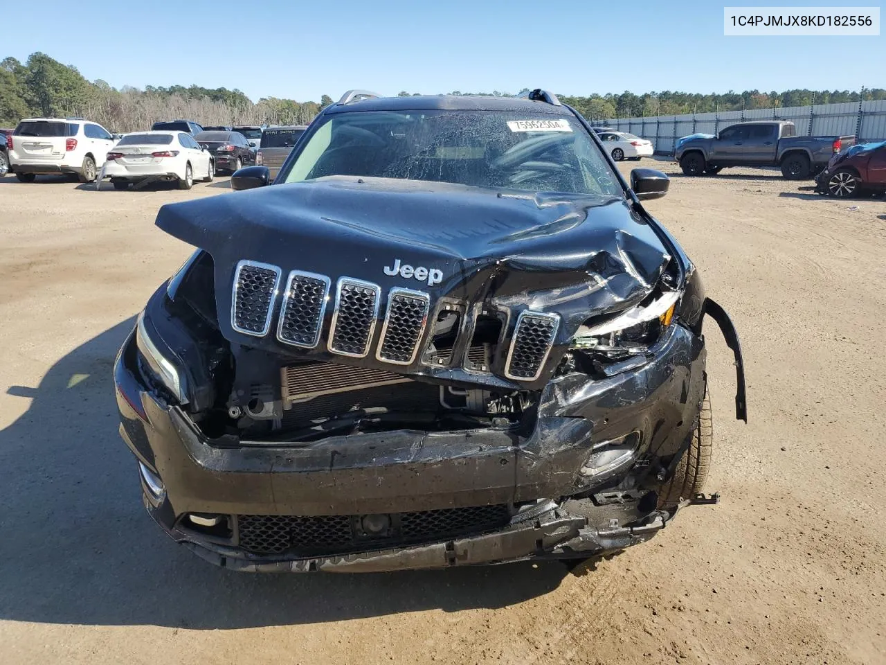 2019 Jeep Cherokee Overland VIN: 1C4PJMJX8KD182556 Lot: 75962504