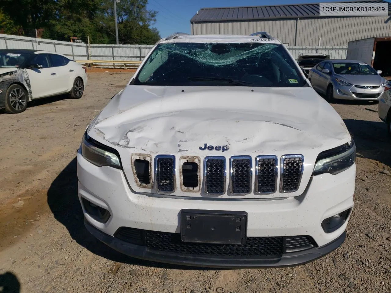 2019 Jeep Cherokee Latitude VIN: 1C4PJMCB5KD183469 Lot: 76246524