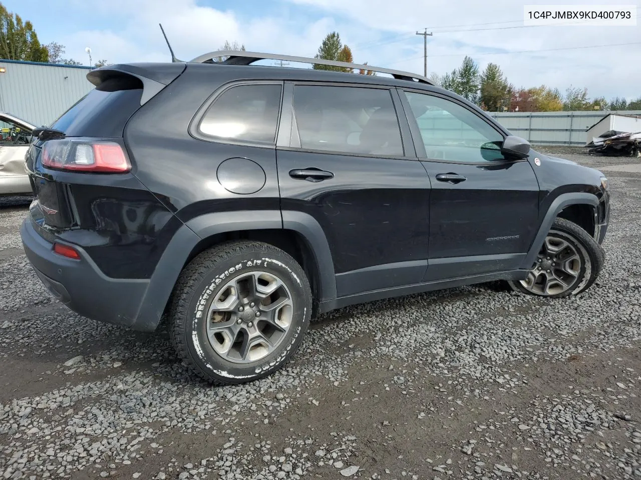 2019 Jeep Cherokee Trailhawk VIN: 1C4PJMBX9KD400793 Lot: 77015804