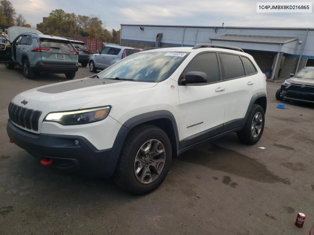 2019 Jeep Cherokee Trailhawk VIN: 1C4PJMBX8KD216865 Lot: 77743224