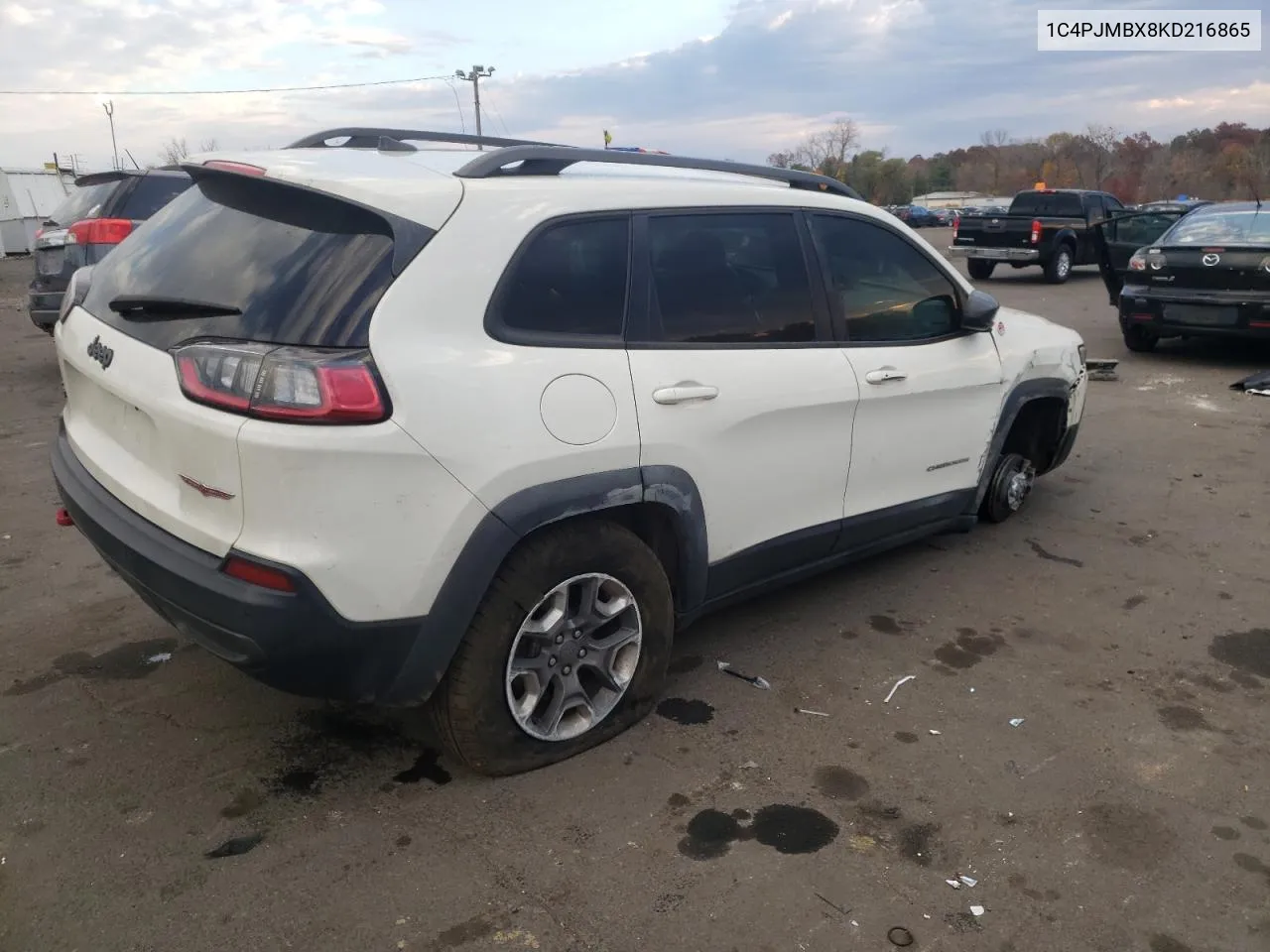 2019 Jeep Cherokee Trailhawk VIN: 1C4PJMBX8KD216865 Lot: 77743224