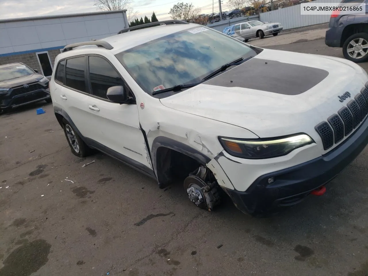 2019 Jeep Cherokee Trailhawk VIN: 1C4PJMBX8KD216865 Lot: 77743224