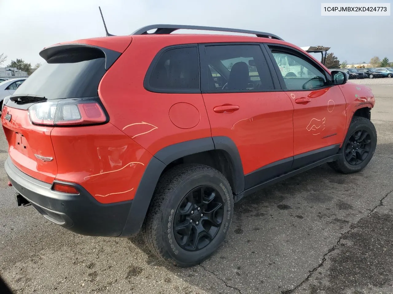 2019 Jeep Cherokee Trailhawk VIN: 1C4PJMBX2KD424773 Lot: 79085784