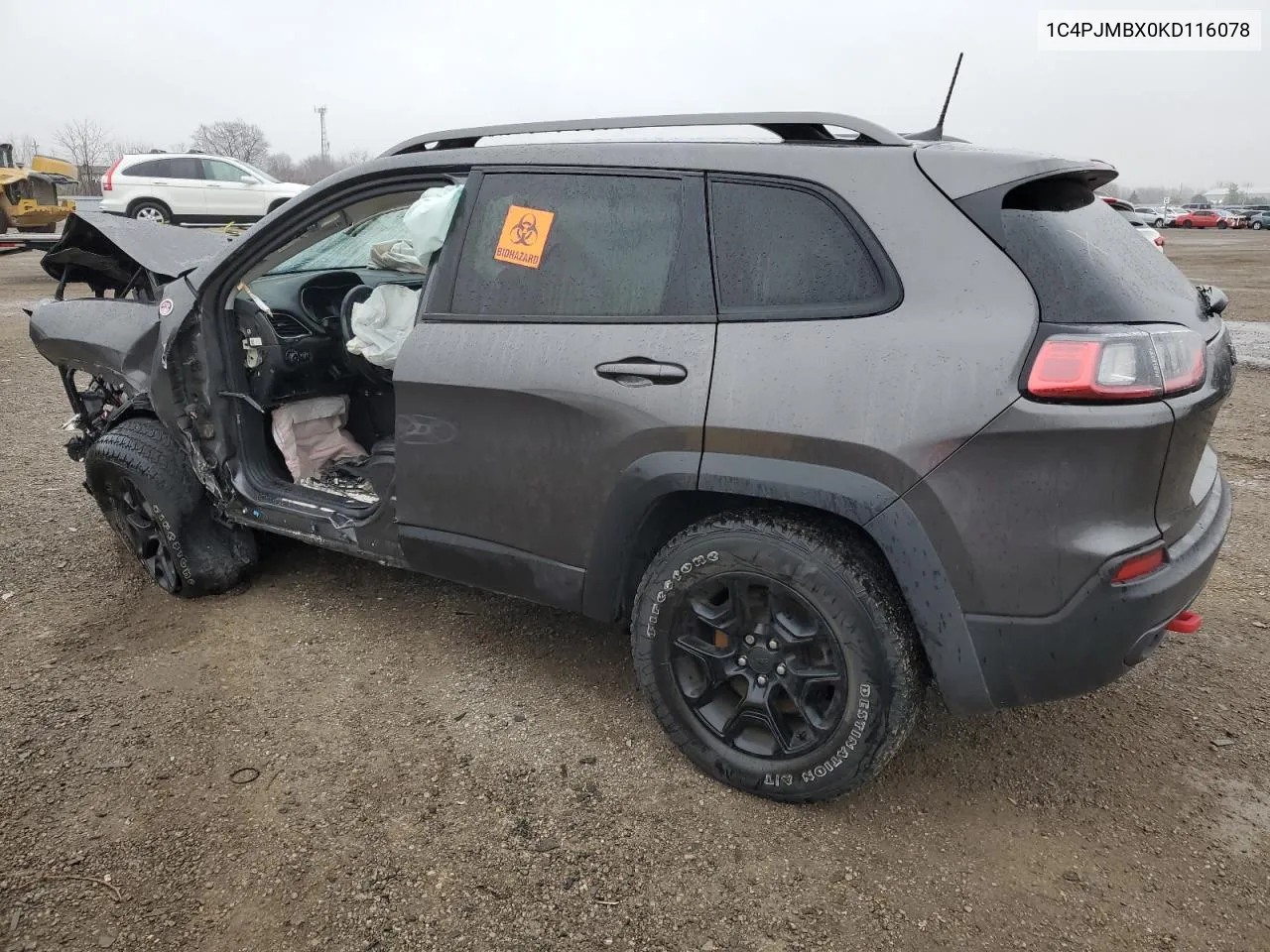 2019 Jeep Cherokee Trailhawk VIN: 1C4PJMBX0KD116078 Lot: 80446294