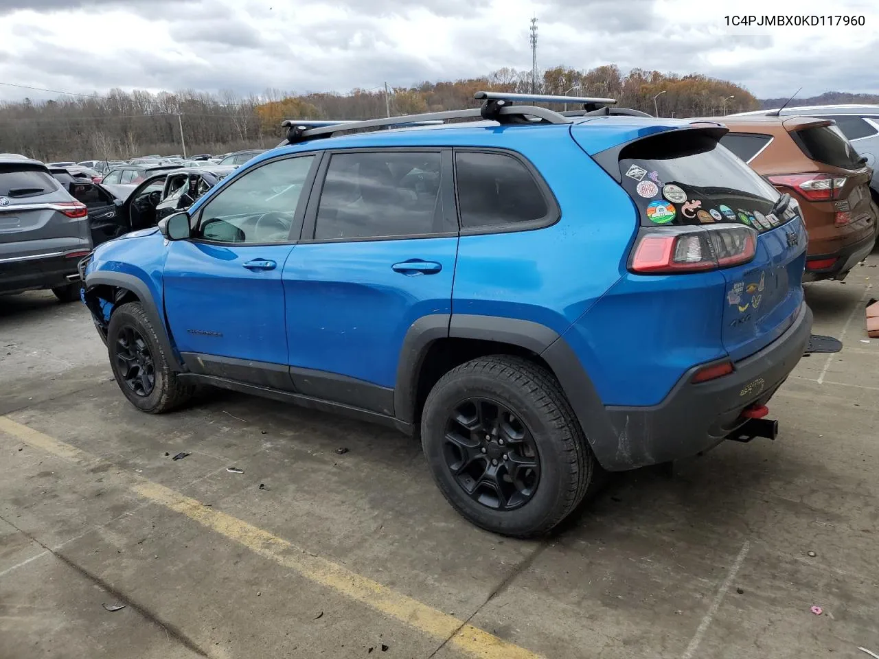 2019 Jeep Cherokee Trailhawk VIN: 1C4PJMBX0KD117960 Lot: 81296744