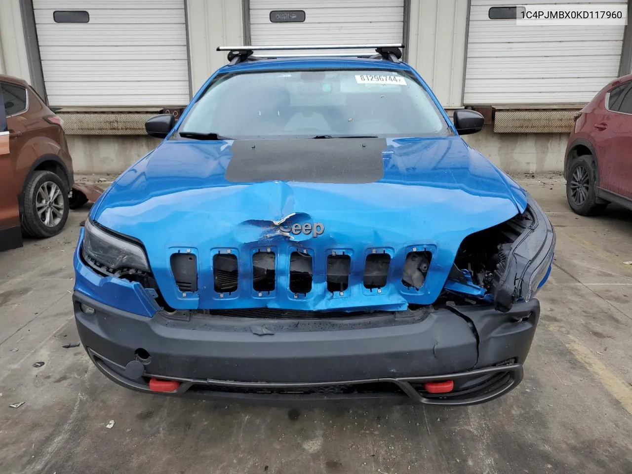 2019 Jeep Cherokee Trailhawk VIN: 1C4PJMBX0KD117960 Lot: 81296744