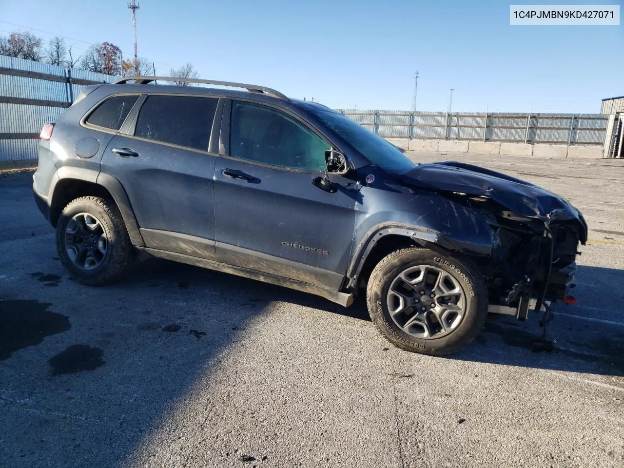 2019 Jeep Cherokee Trailhawk VIN: 1C4PJMBN9KD427071 Lot: 81569244