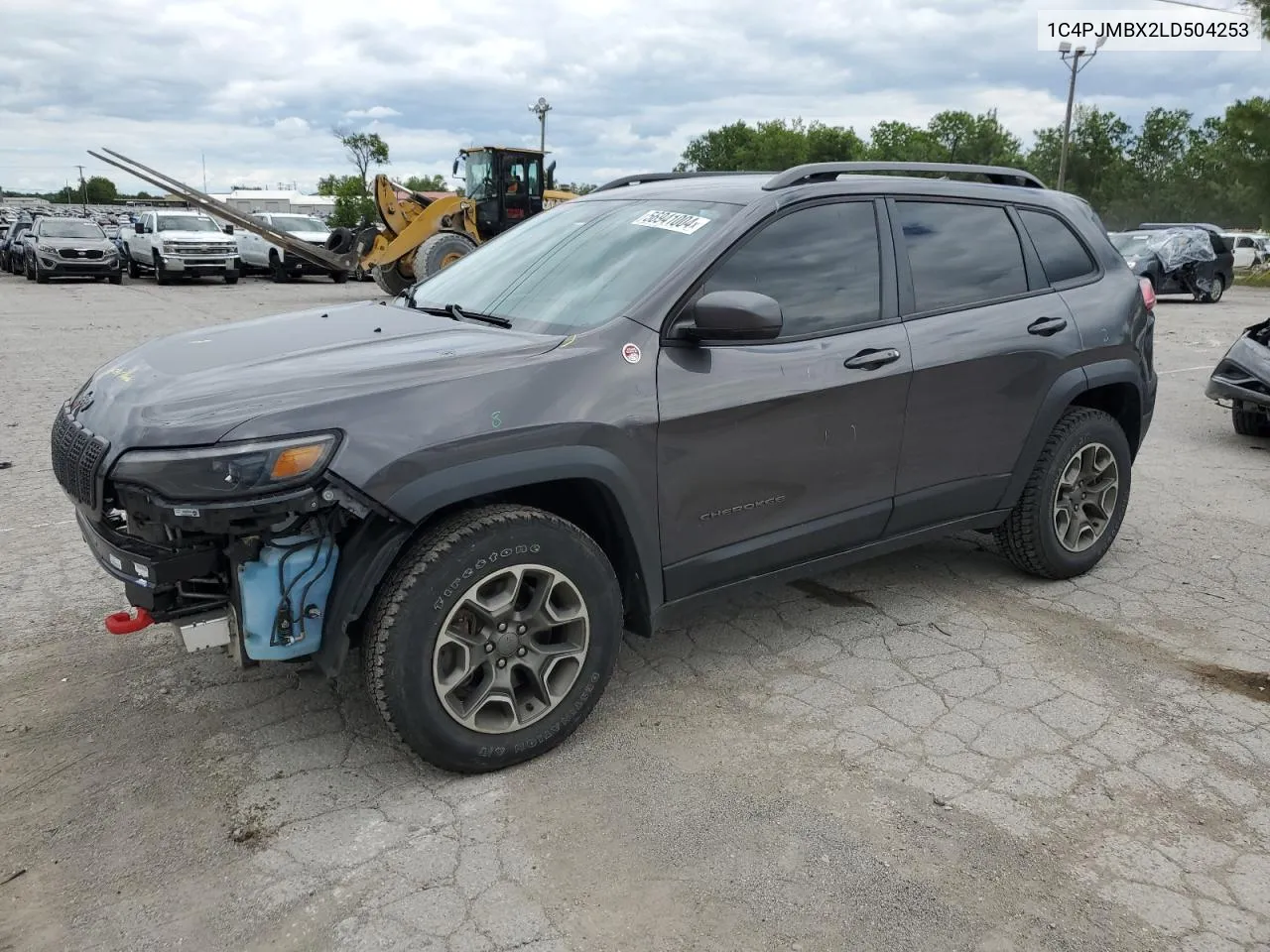 2020 Jeep Cherokee Trailhawk VIN: 1C4PJMBX2LD504253 Lot: 56941004