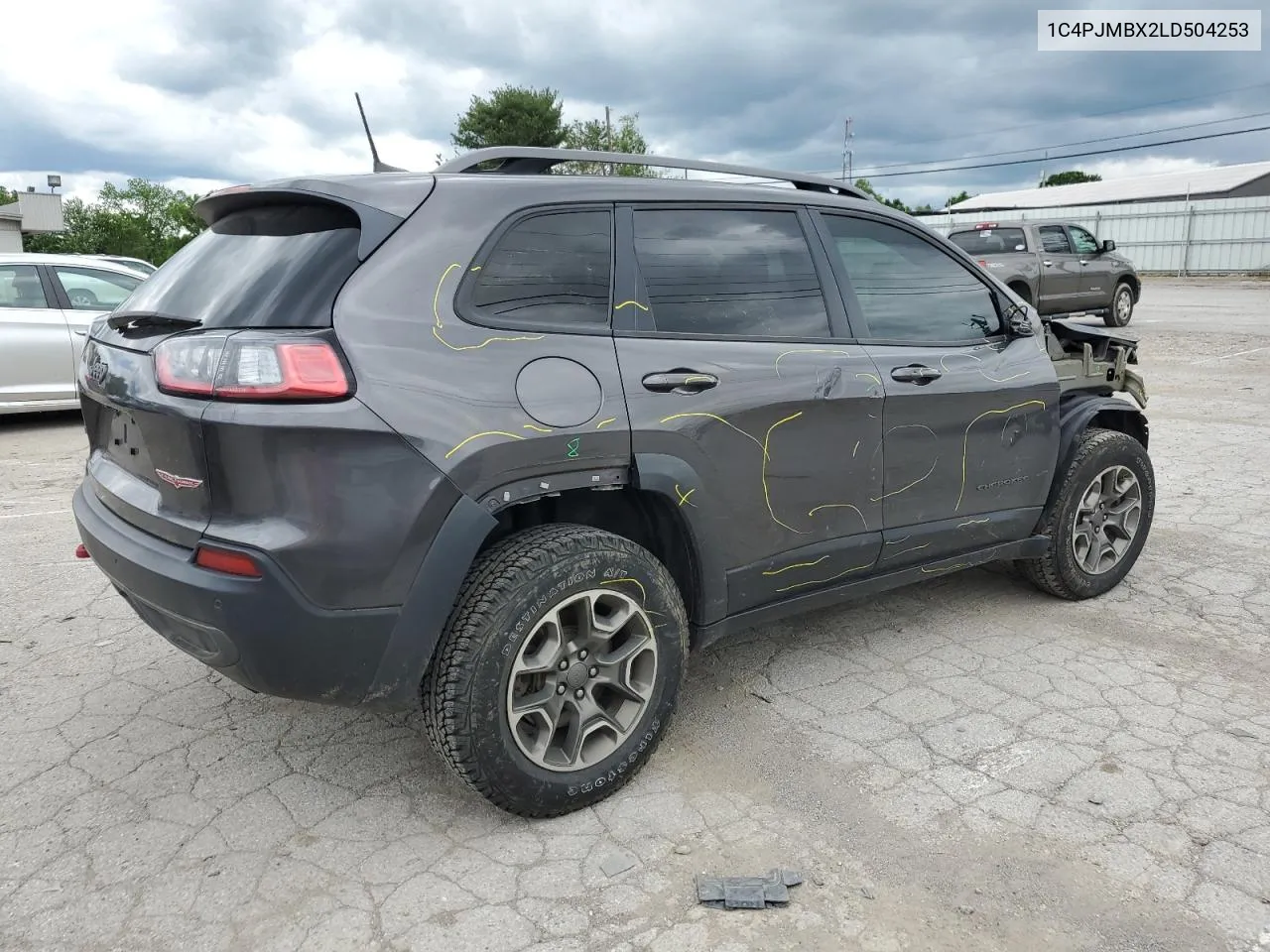 2020 Jeep Cherokee Trailhawk VIN: 1C4PJMBX2LD504253 Lot: 56941004