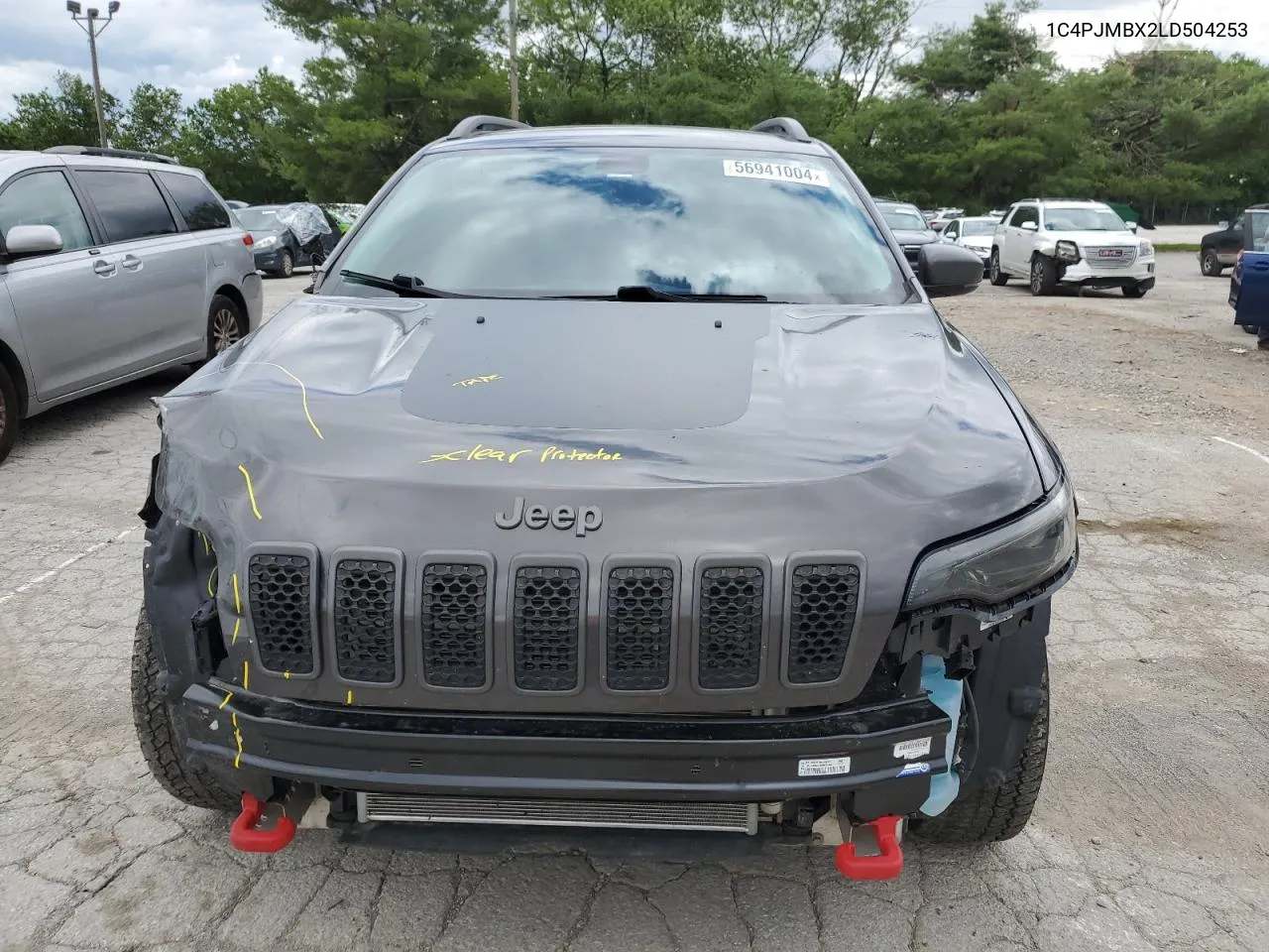 2020 Jeep Cherokee Trailhawk VIN: 1C4PJMBX2LD504253 Lot: 56941004