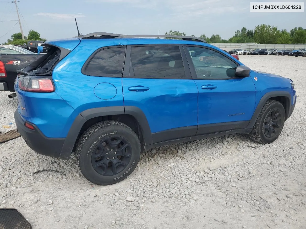 2020 Jeep Cherokee Trailhawk VIN: 1C4PJMBXXLD604228 Lot: 59885484