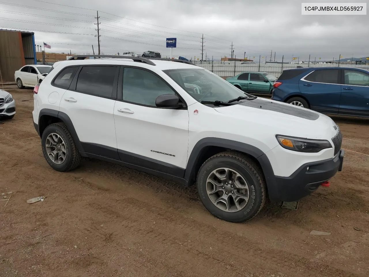 2020 Jeep Cherokee Trailhawk VIN: 1C4PJMBX4LD565927 Lot: 59950514