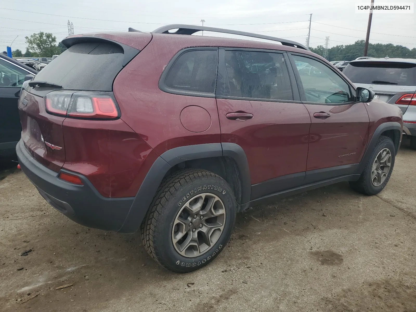 1C4PJMBN2LD594471 2020 Jeep Cherokee Trailhawk