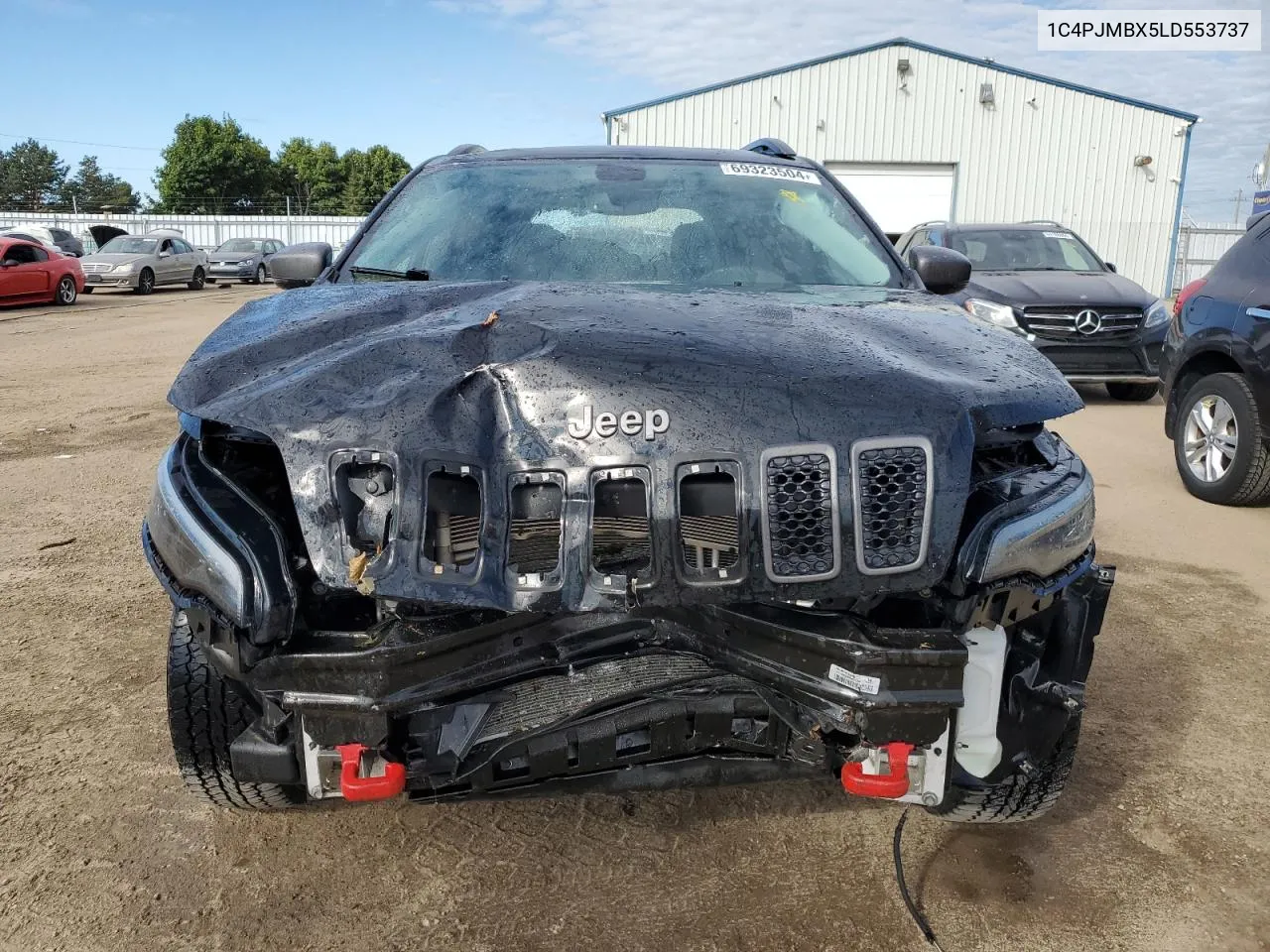 2020 Jeep Cherokee Trailhawk VIN: 1C4PJMBX5LD553737 Lot: 69323504