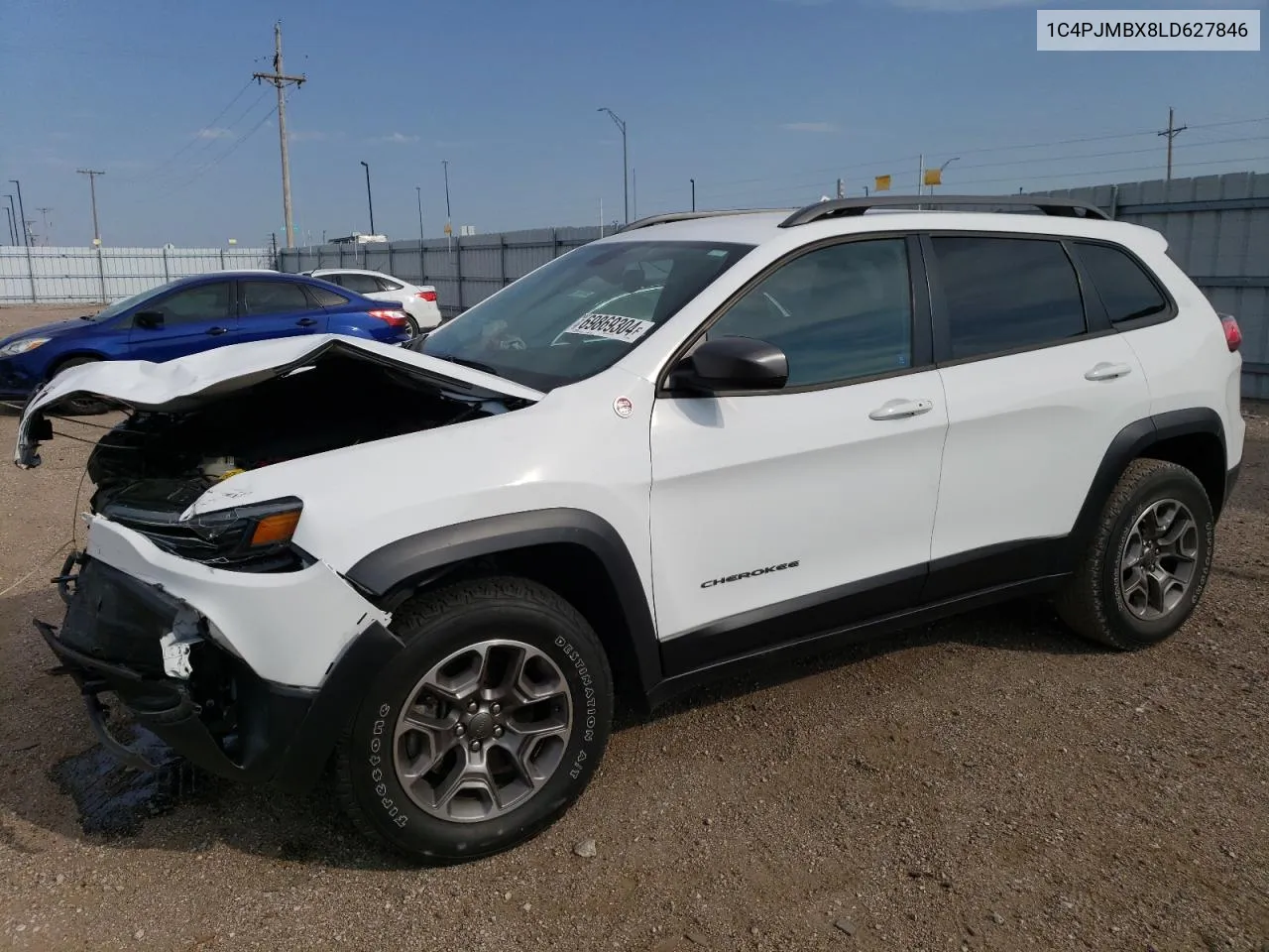 2020 Jeep Cherokee Trailhawk VIN: 1C4PJMBX8LD627846 Lot: 69869304