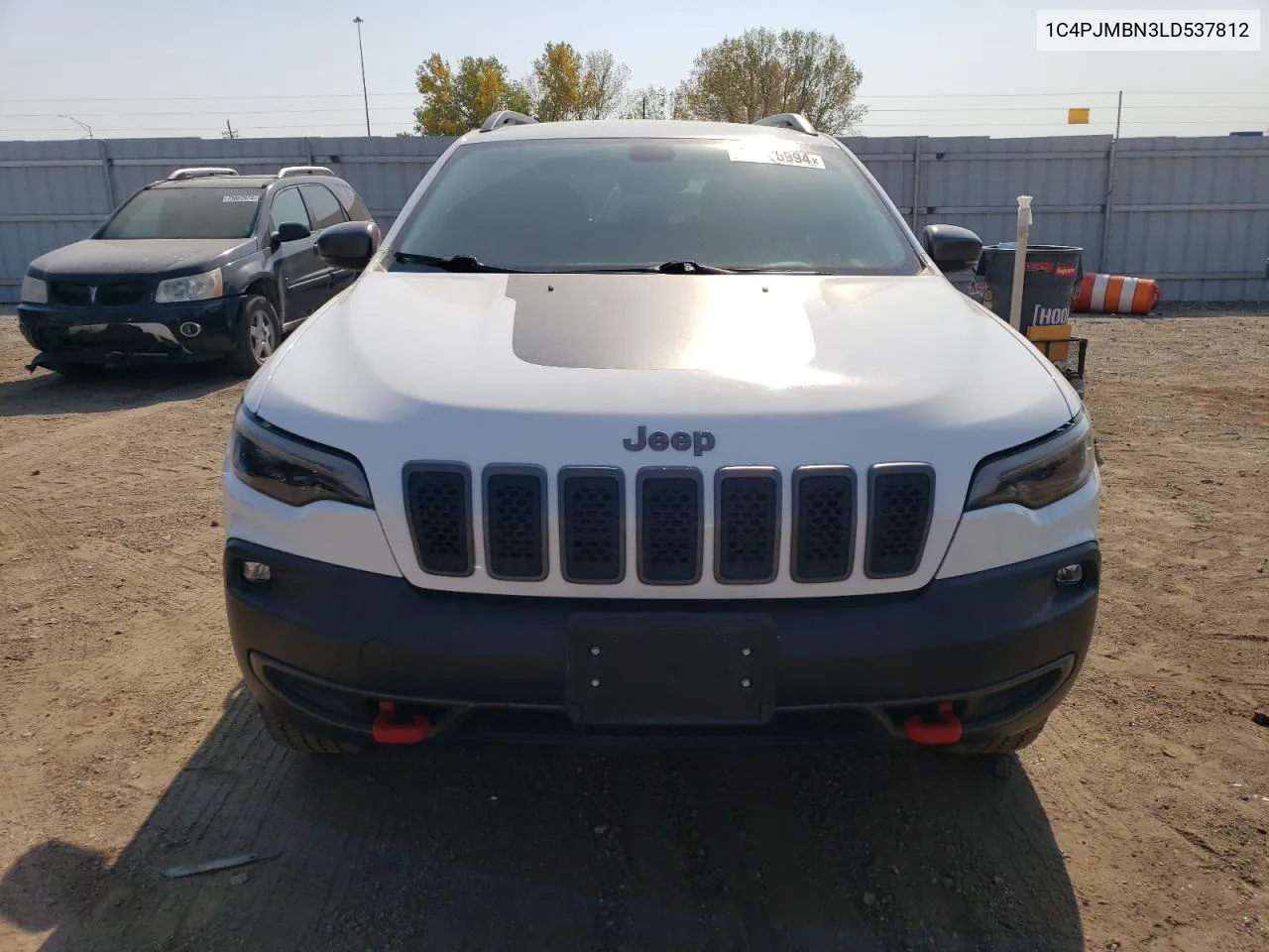 2020 Jeep Cherokee Trailhawk VIN: 1C4PJMBN3LD537812 Lot: 73635994