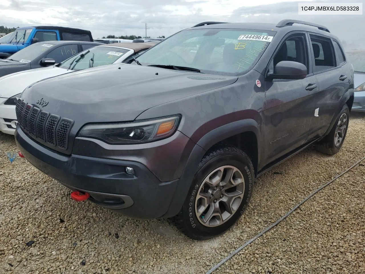 2020 Jeep Cherokee Trailhawk VIN: 1C4PJMBX6LD583328 Lot: 74449614