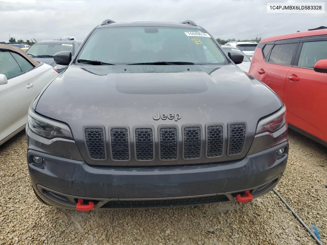 2020 Jeep Cherokee Trailhawk VIN: 1C4PJMBX6LD583328 Lot: 74449614