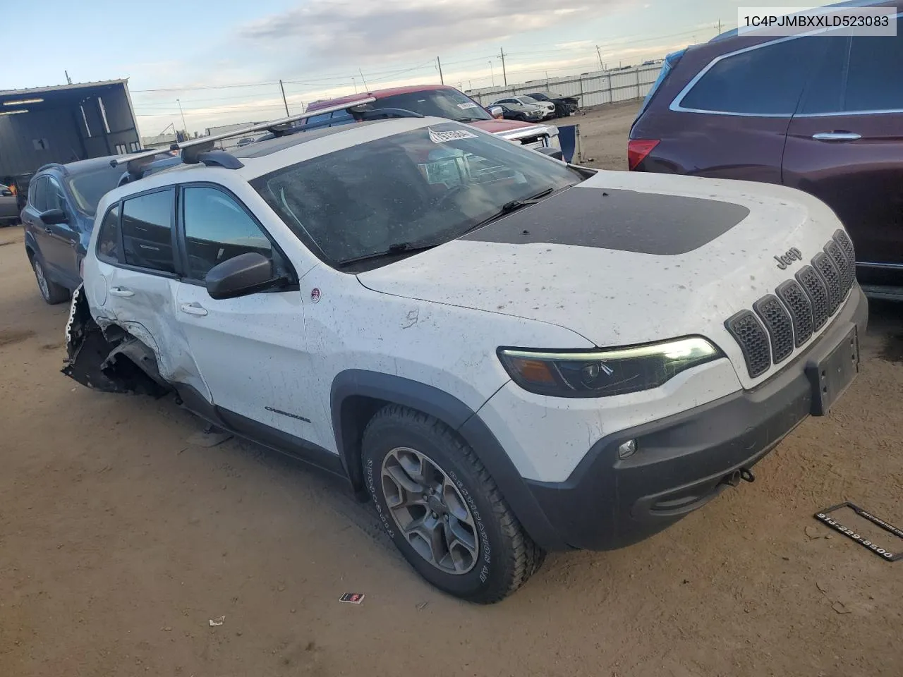 2020 Jeep Cherokee Trailhawk VIN: 1C4PJMBXXLD523083 Lot: 77973564