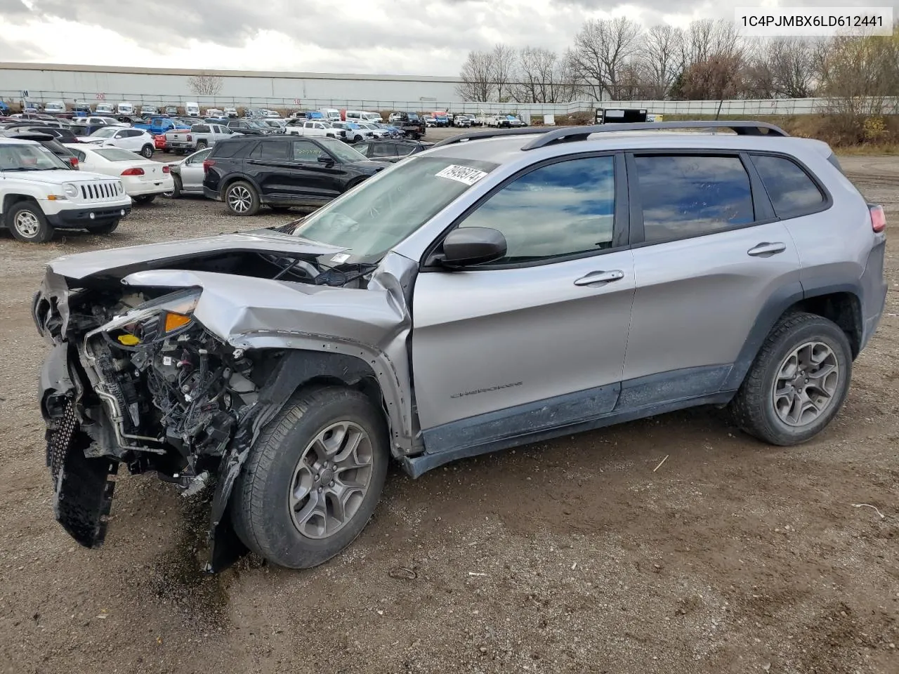 2020 Jeep Cherokee Trailhawk VIN: 1C4PJMBX6LD612441 Lot: 79496974