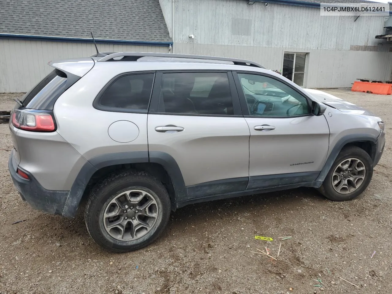 2020 Jeep Cherokee Trailhawk VIN: 1C4PJMBX6LD612441 Lot: 79496974