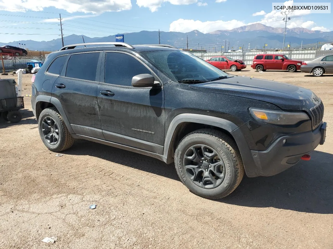 2021 Jeep Cherokee Trailhawk VIN: 1C4PJMBXXMD109531 Lot: 68112924