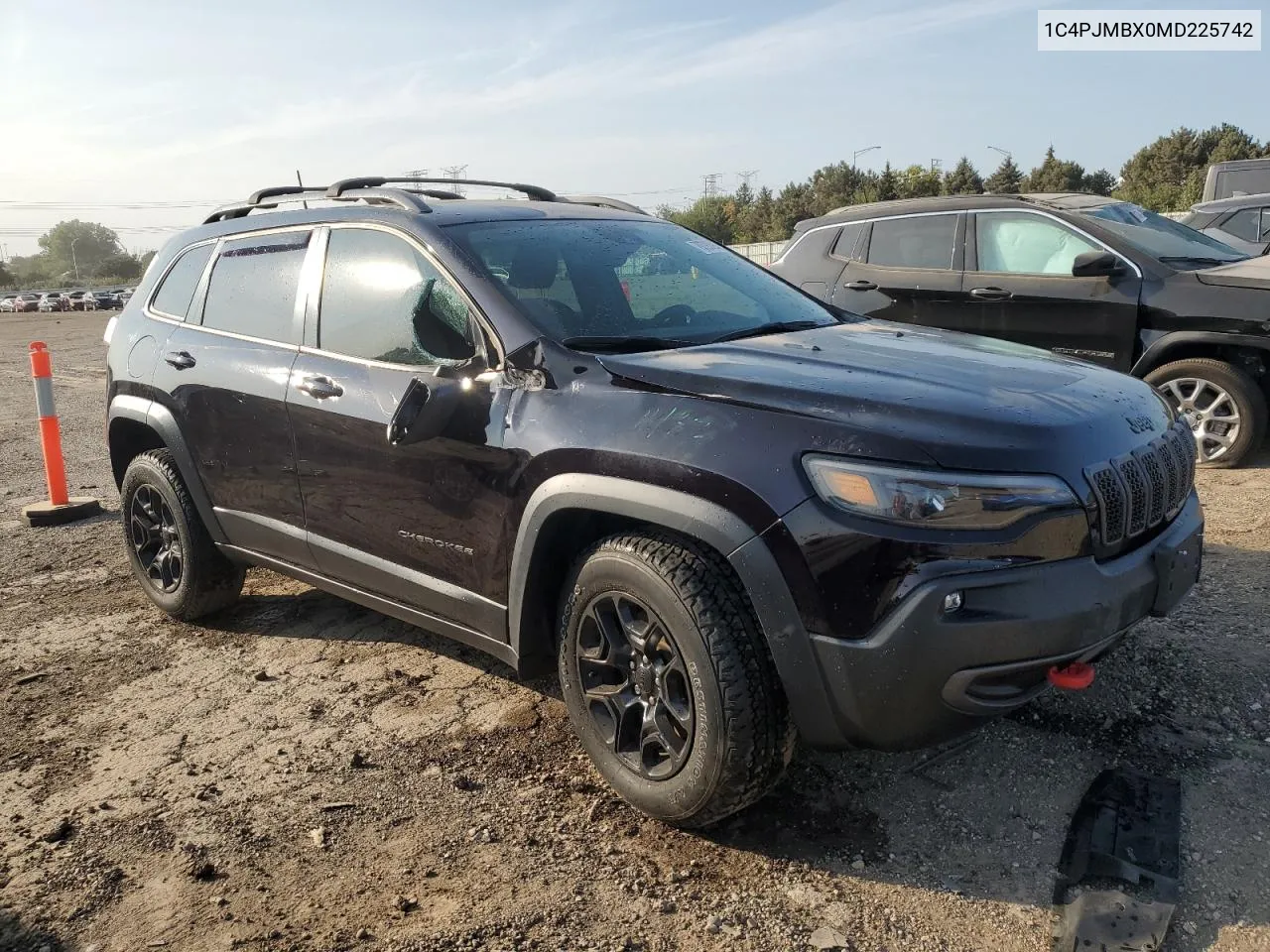 2021 Jeep Cherokee Trailhawk VIN: 1C4PJMBX0MD225742 Lot: 70793394