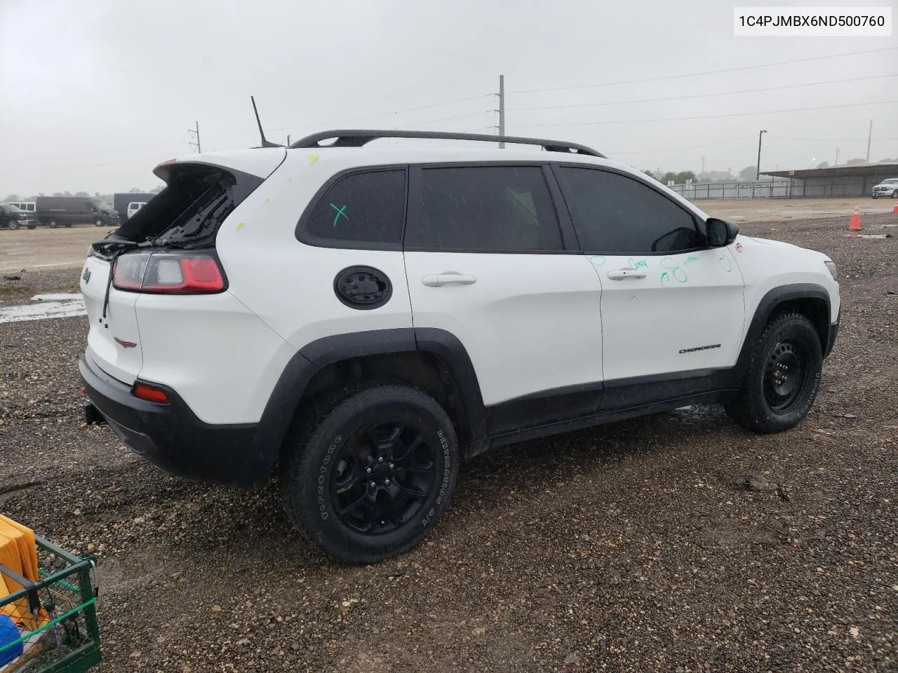 2022 Jeep Cherokee Trailhawk VIN: 1C4PJMBX6ND500760 Lot: 53468924