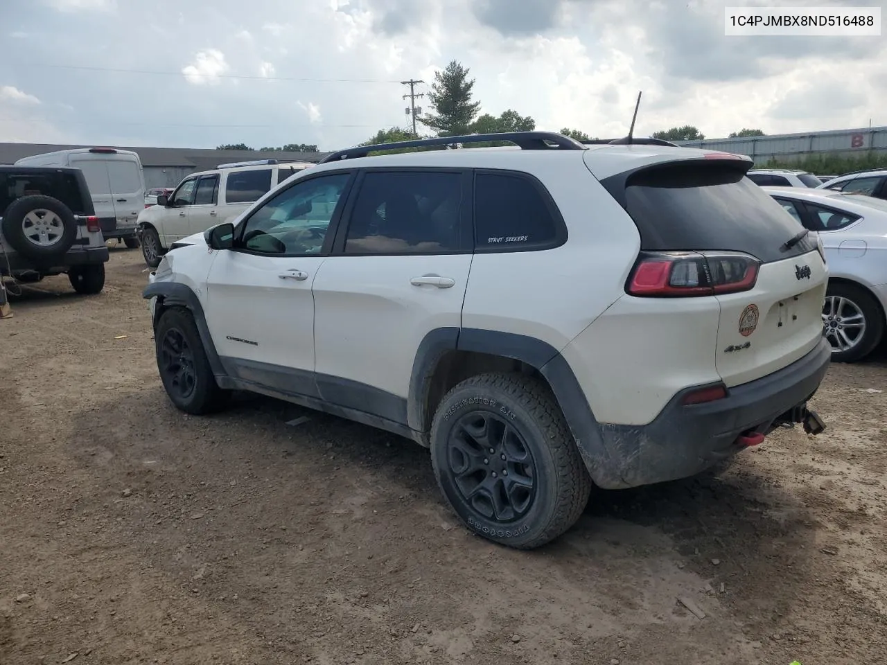 2022 Jeep Cherokee Trailhawk VIN: 1C4PJMBX8ND516488 Lot: 60034294