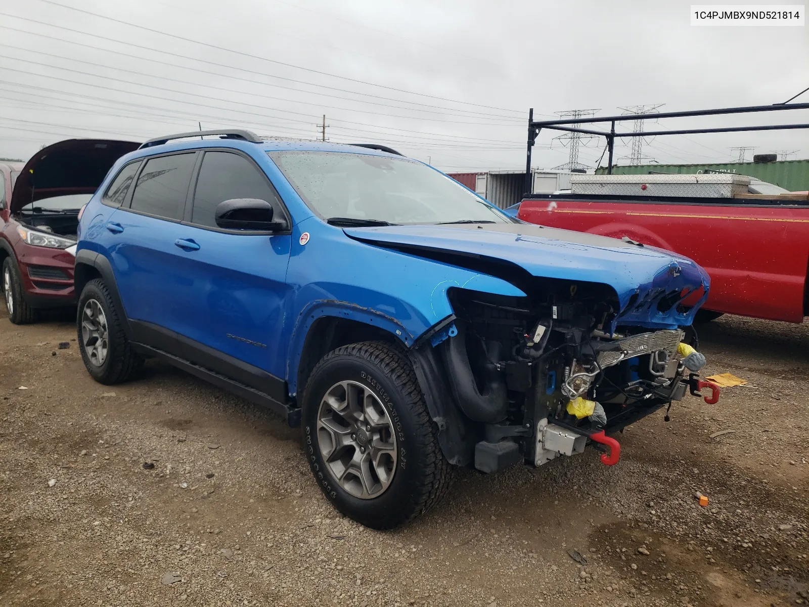 2022 Jeep Cherokee Trailhawk VIN: 1C4PJMBX9ND521814 Lot: 65805684