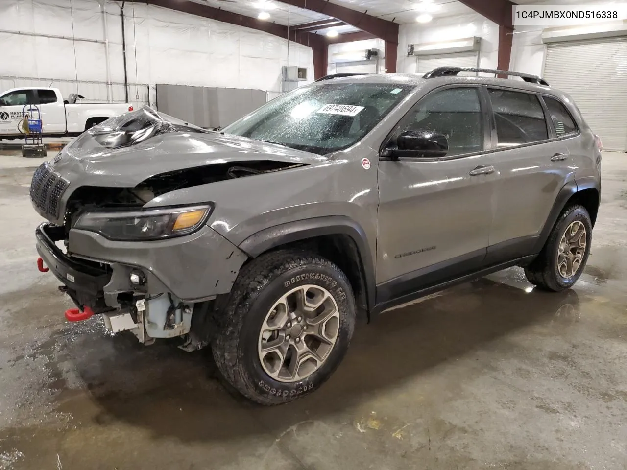 2022 Jeep Cherokee Trailhawk VIN: 1C4PJMBX0ND516338 Lot: 69740694