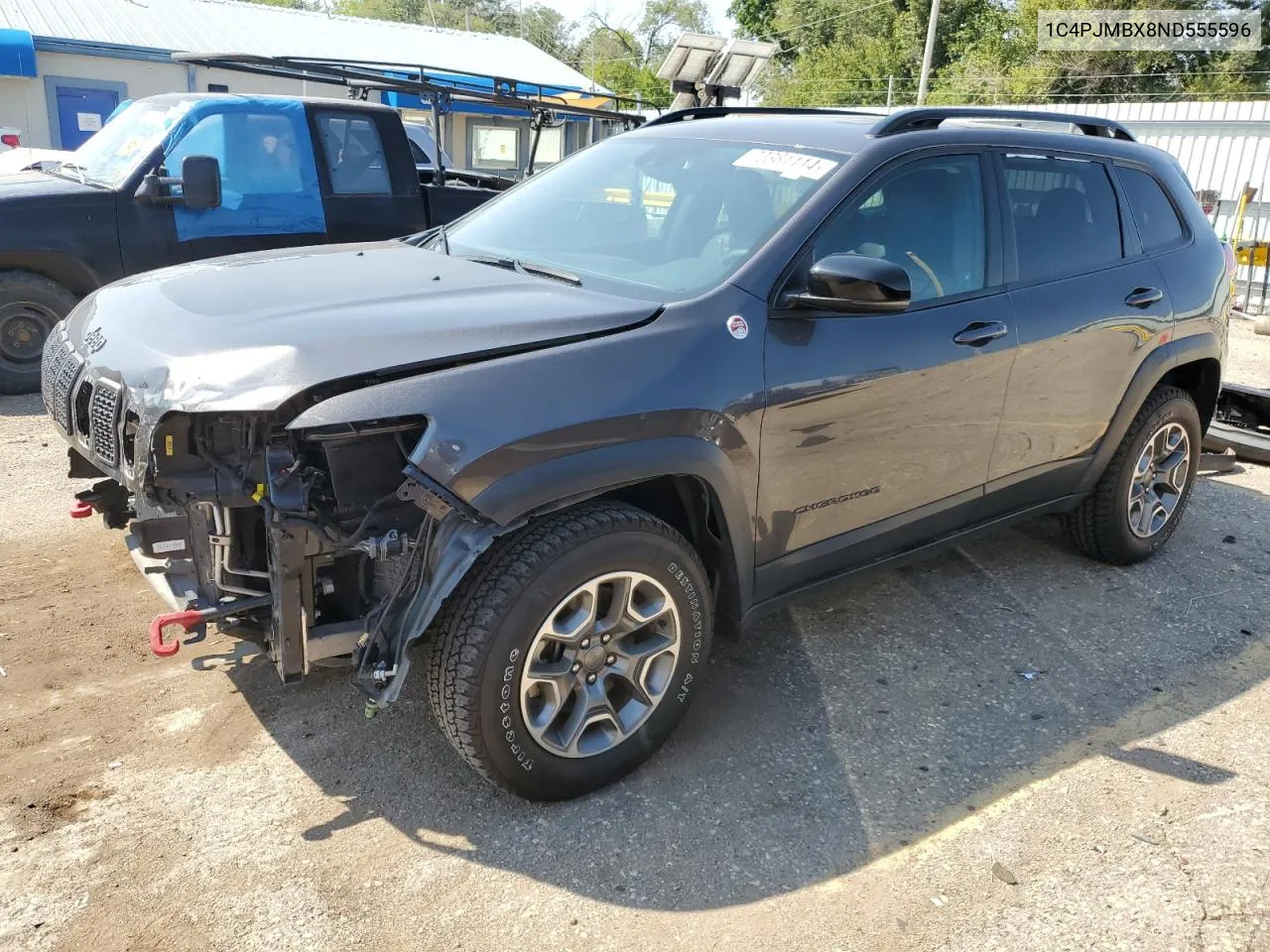 2022 Jeep Cherokee Trailhawk VIN: 1C4PJMBX8ND555596 Lot: 70381114