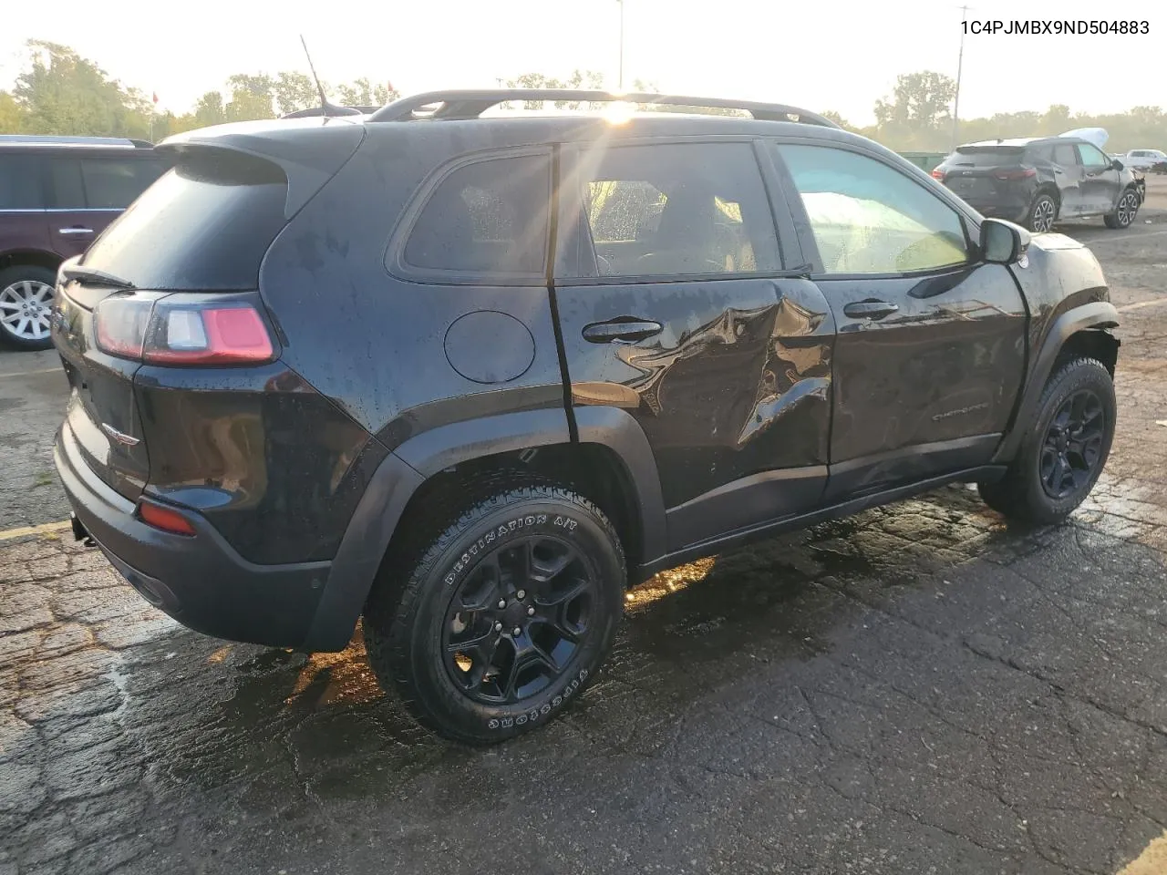 2022 Jeep Cherokee Trailhawk VIN: 1C4PJMBX9ND504883 Lot: 70587514