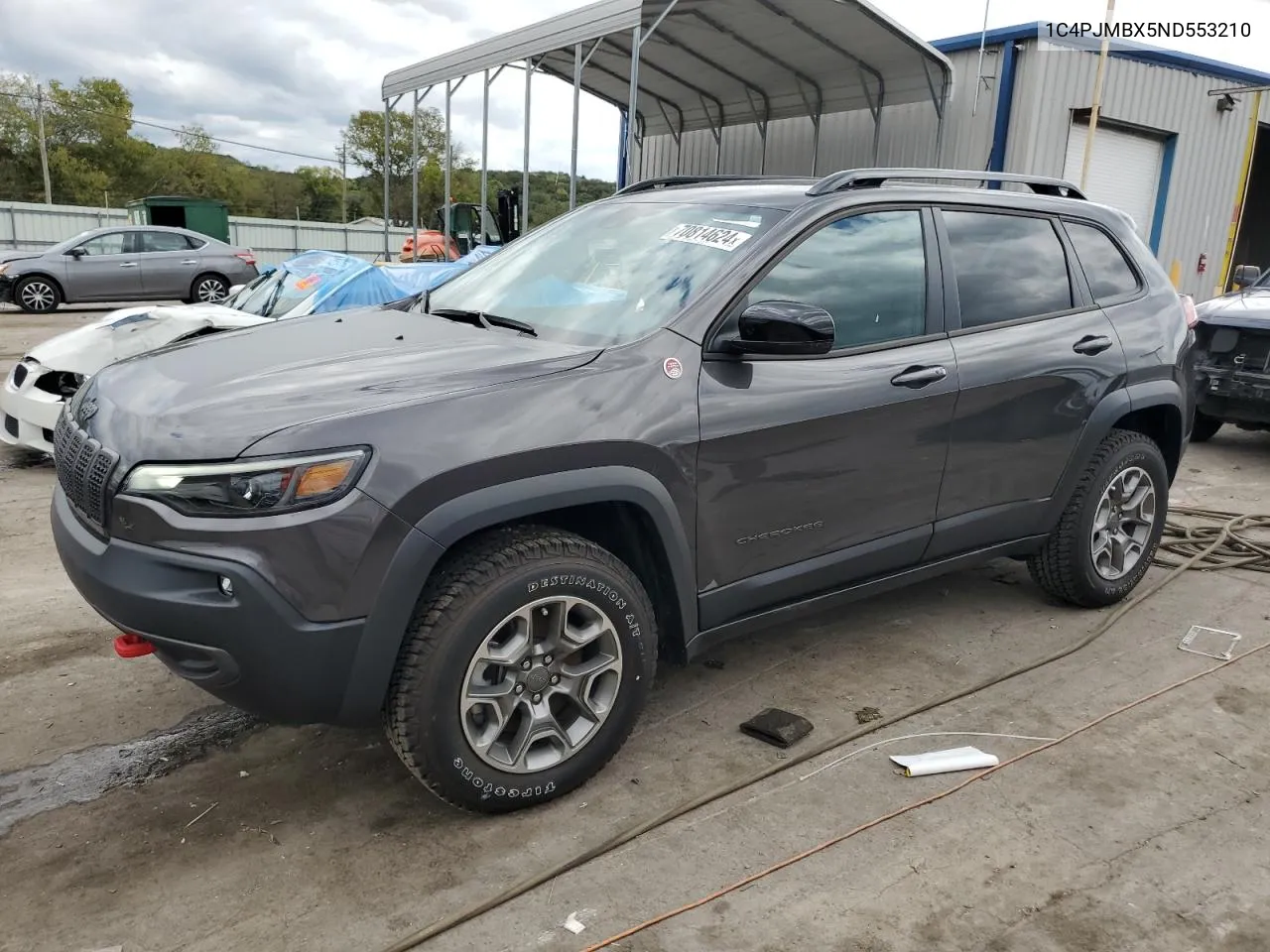 2022 Jeep Cherokee Trailhawk VIN: 1C4PJMBX5ND553210 Lot: 70814624