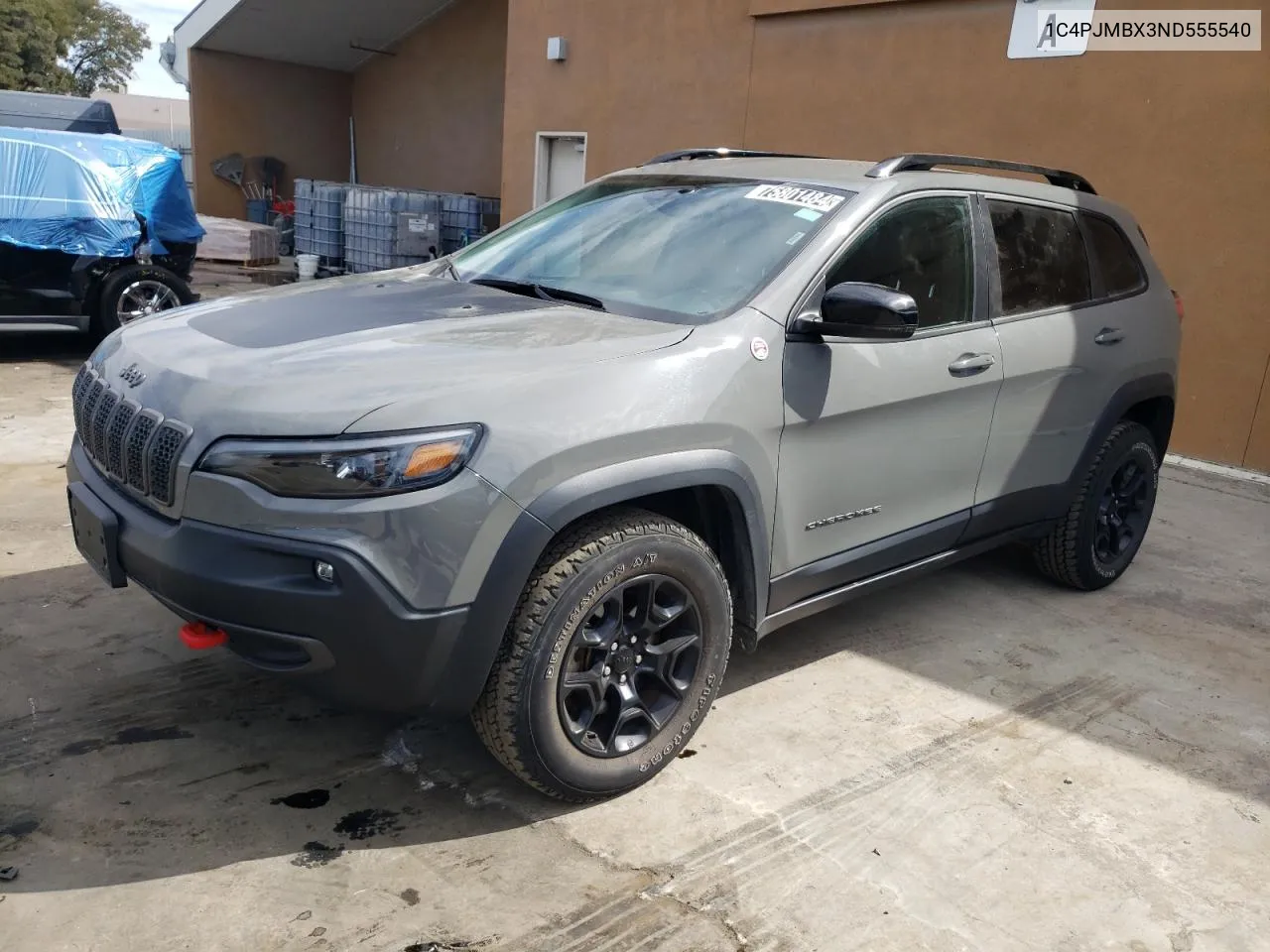 2022 Jeep Cherokee Trailhawk VIN: 1C4PJMBX3ND555540 Lot: 75801484